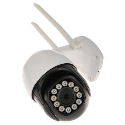 UMA IPC-PT-W-5 Full HD 5 megapixel WiFi buiten Pan Tilt dome met wit en IR nachtzicht,  2-weg audio,  gratis app en microSD opname