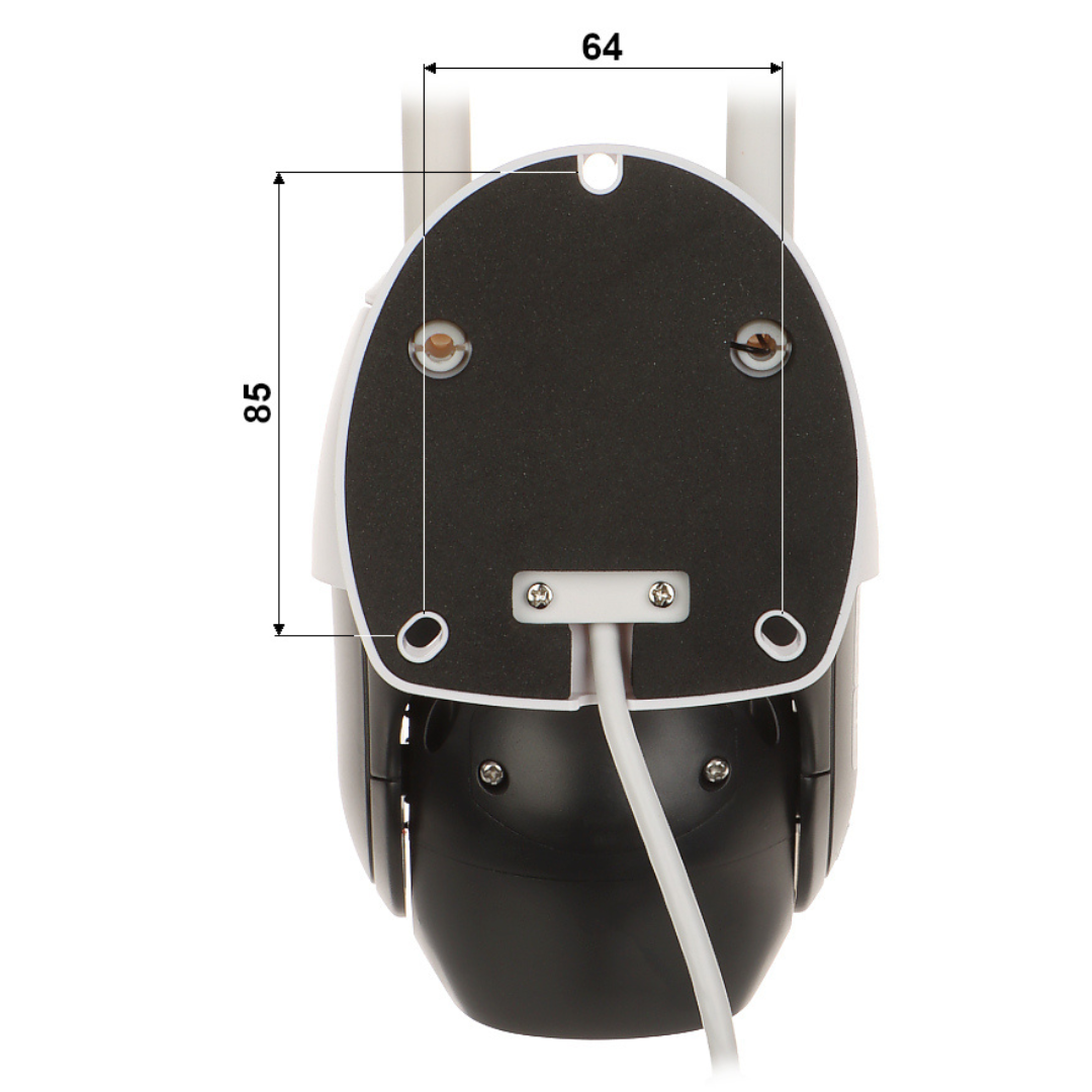 UMA IPC-PT-W-5 Full HD 5 megapixel WiFi buiten Pan Tilt dome met wit en IR nachtzicht,  2-weg audio,  gratis app en microSD opname