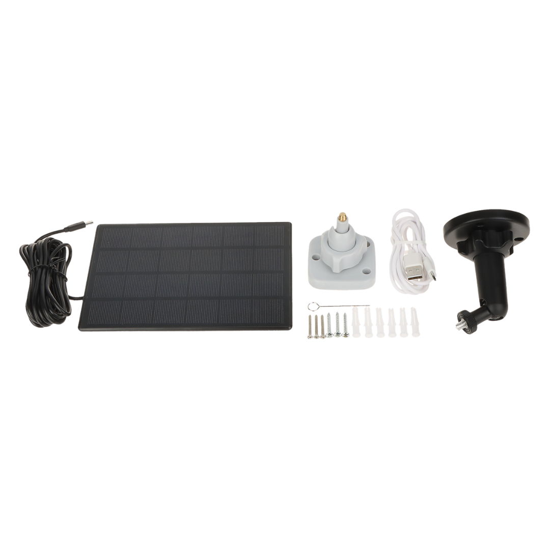 UMA IPC2TWBS-WIFI-SOLAR 2.1MP WiFi buiten camera met los zonnepaneel,  IR en wit LED nachtzicht,  PIR,  microSD,  audio,  Tuya app