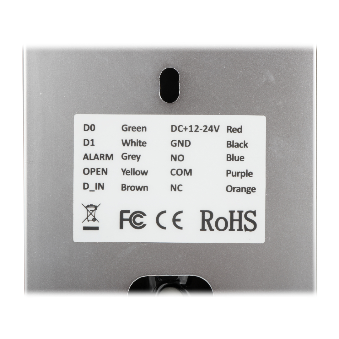UMA KPFRW-1 stand alone Wi-Fi touch keypad,  vingerafdruk en RFID kaartlezer met mobile app voor openen en geschikt voor buiten