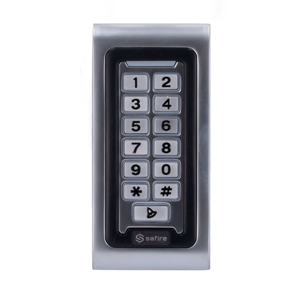UMA KPRO-1-MF stand alone toegangscontrole keypad,  Mifare kaartlezer,  verlichting en deurbel geschikt voor buiten