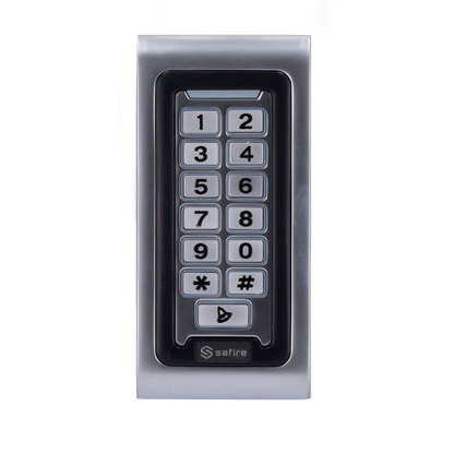 UMA KPRO-1-MF stand alone toegangscontrole keypad,  Mifare kaartlezer,  verlichting en deurbel geschikt voor buiten