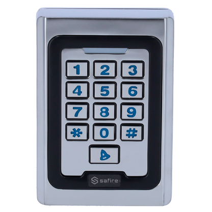 UMA KPRO-2 stand alone toegangscontrole keypad,  RFID kaartlezer,  verlichting en deurbel geschikt voor binnen