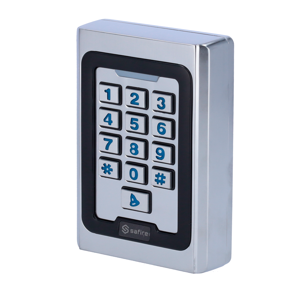 UMA KPRO-2 stand alone toegangscontrole keypad,  RFID kaartlezer,  verlichting en deurbel geschikt voor binnen