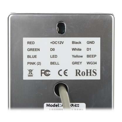 UMA KPRW-3 stand alone keypad en RFID kaartlezer geschikt voor binnen