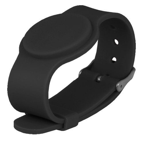 UMA MFDF-ADJ-B Mifare DESFire siliconen verstelbare armband zwart (10 stuks)