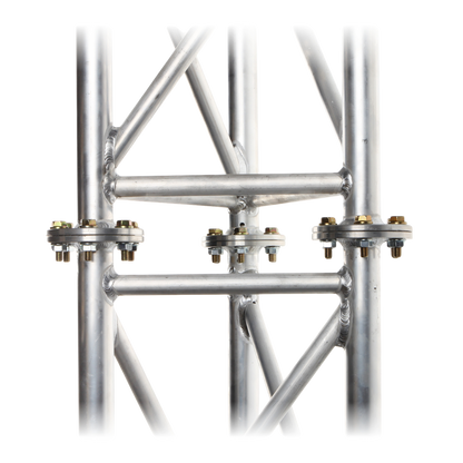 UMA ML30 universele aluminium vrijstaande kantelbare truss mast 3 meter in onderdelen kit voor zelfbouw met grondanker