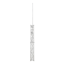 UMA ML55 universele aluminium vrijstaande kantelbare truss mast 5, 5 meter in onderdelen kit voor zelfbouw met grondanker