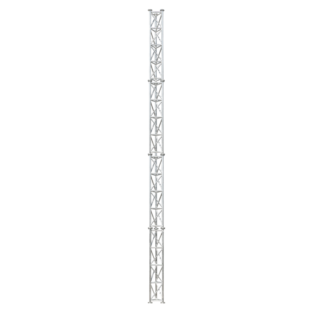 UMA ML60 universele aluminium vrijstaande kantelbare truss mast 6 meter in onderdelen kit voor zelfbouw met grondanker