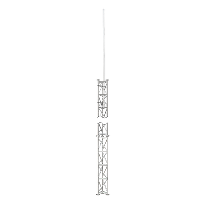 UMA ML70 universele aluminium vrijstaande kantelbare truss mast 7 meter in onderdelen kit voor zelfbouw met grondanker