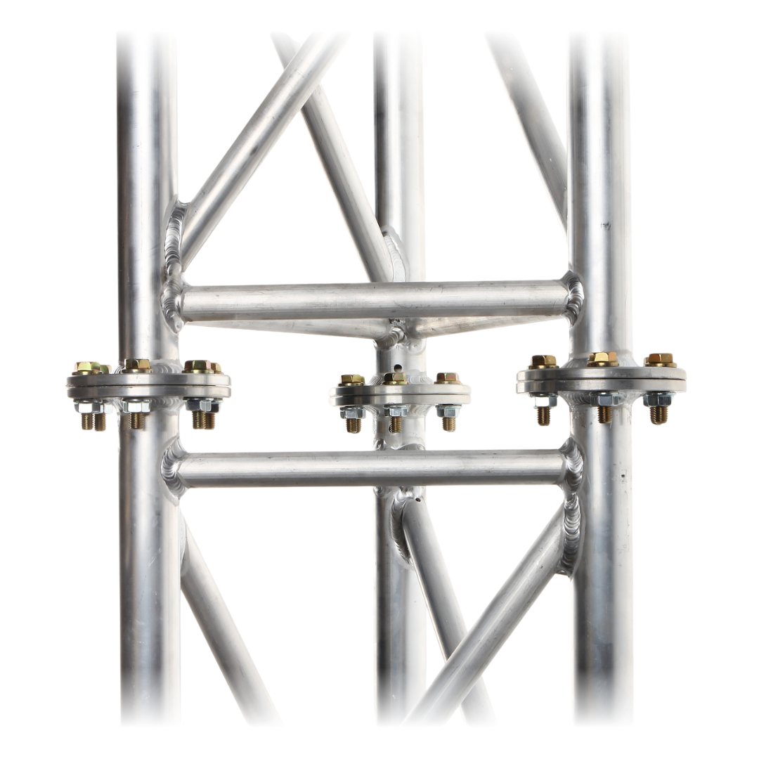 UMA ML70 universele aluminium vrijstaande kantelbare truss mast 7 meter in onderdelen kit voor zelfbouw met grondanker