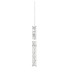 UMA ML85 universele aluminium vrijstaande kantelbare truss mast 8, 5 meter in onderdelen kit voor zelfbouw met grondanker