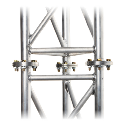 UMA ML85 universele aluminium vrijstaande kantelbare truss mast 8, 5 meter in onderdelen kit voor zelfbouw met grondanker