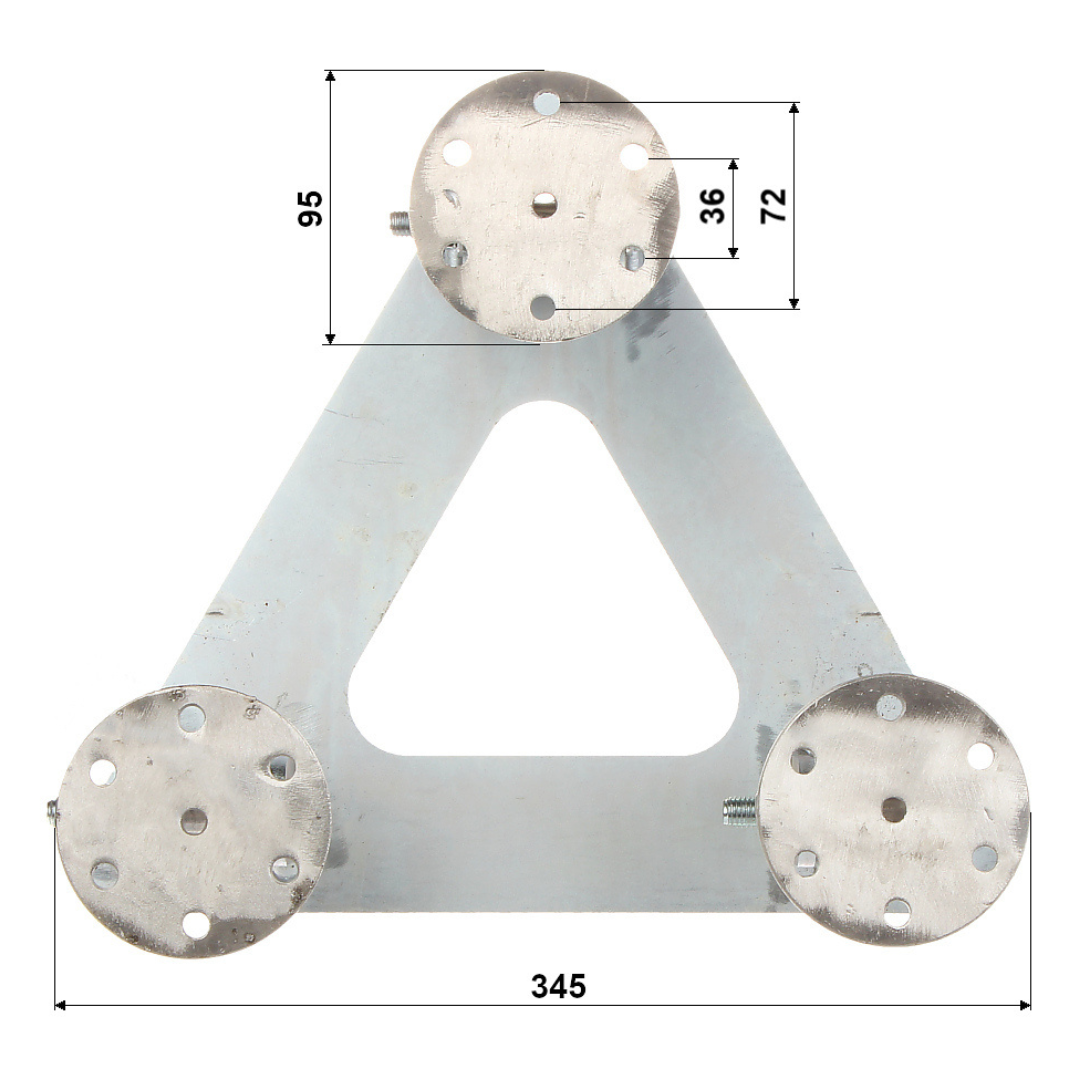 UMA MLBA voet kantelbaar voor aluminium WL4 truss roostermast element WL4 ML15