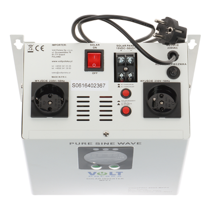 UMA MPPT-230-800-W MPPT laad controller voor zonnepaneel met omvormer 12VDC naar 230VAC maximaal 800Watt
