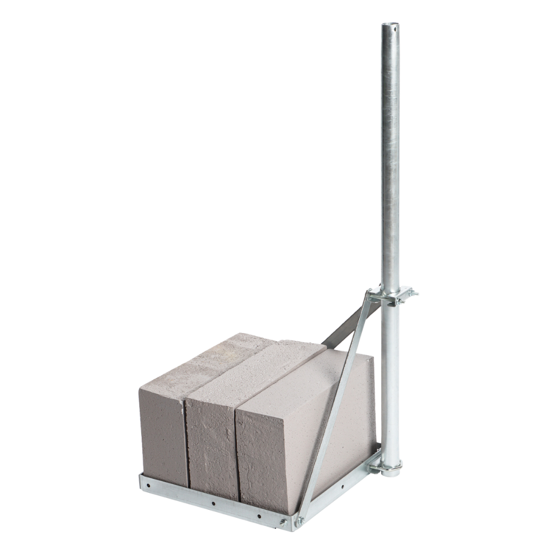 UMA MT10 verplaatsbare mast 1 meter met ballastvoet voor camera of antenne