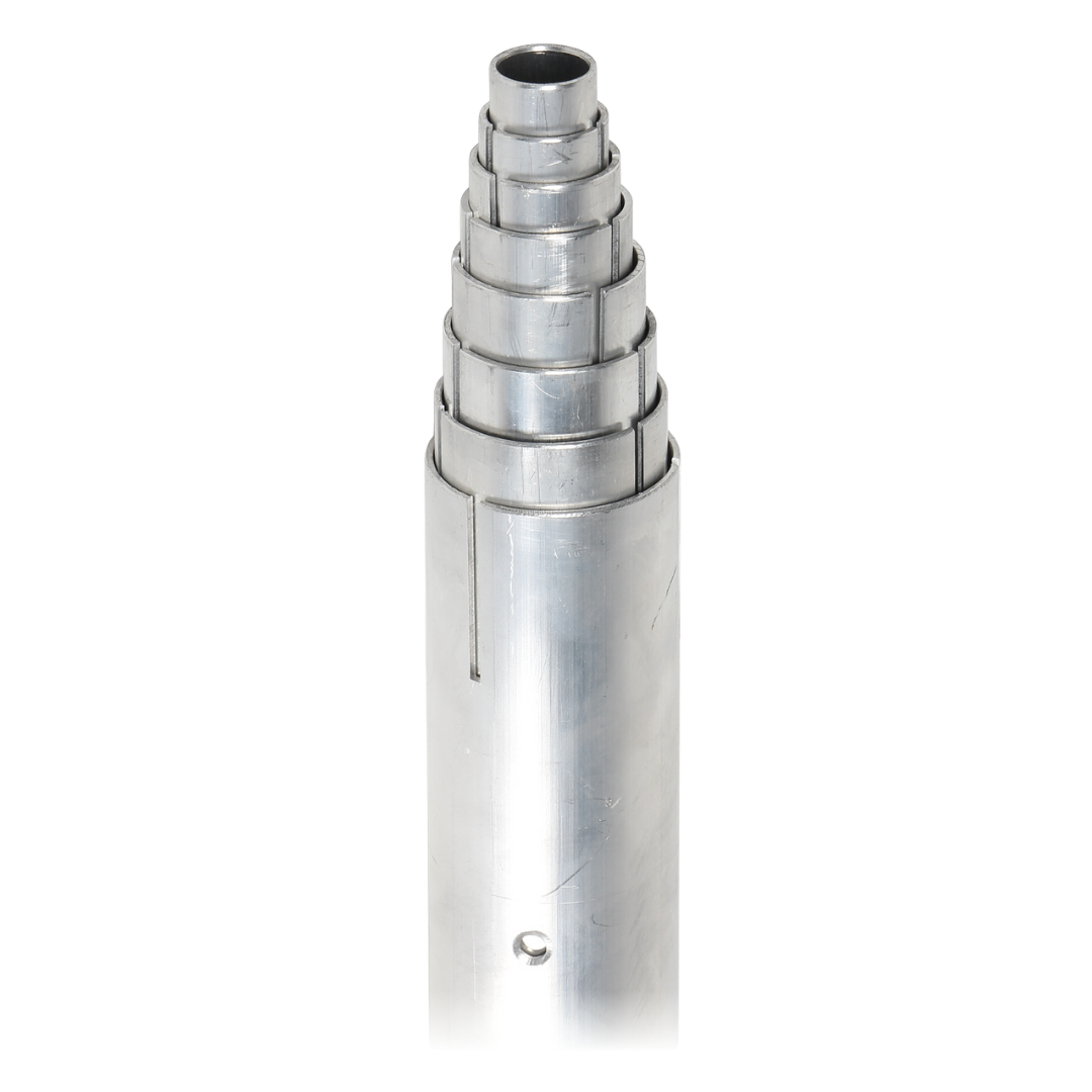 UMA MT100 Telescopische universele aluminium mast 10m met tuikabels voor camera of antenne