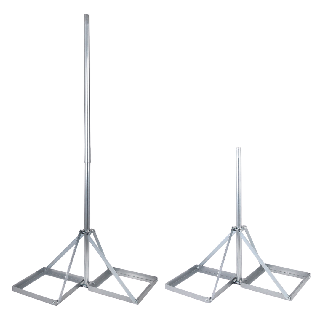 UMA MT20 verplaatsbare mast 2 meter met ballastvoet voor camera of antenne