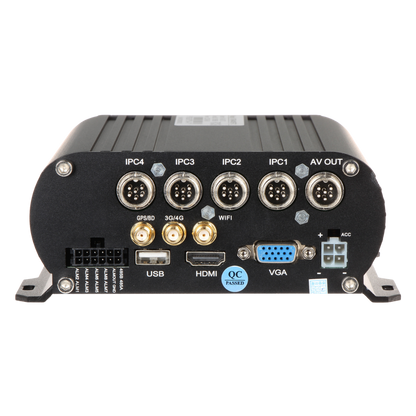 UMA NVR-M-R mobiele NVR recorder 4 kanalen Full HD met PoE,  WiFi,  GPS,  4G,  HDMI,  VGA,  USB,  Alarm I/O,  RS485,  HDD slot en 2x SD slot