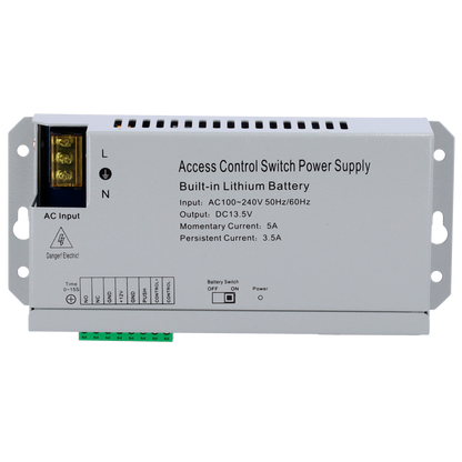 UMA  PA-AC-12VDC3A-BAT voeding adapter voor toegangscontrole en intercom met ingebouwde backup accu
