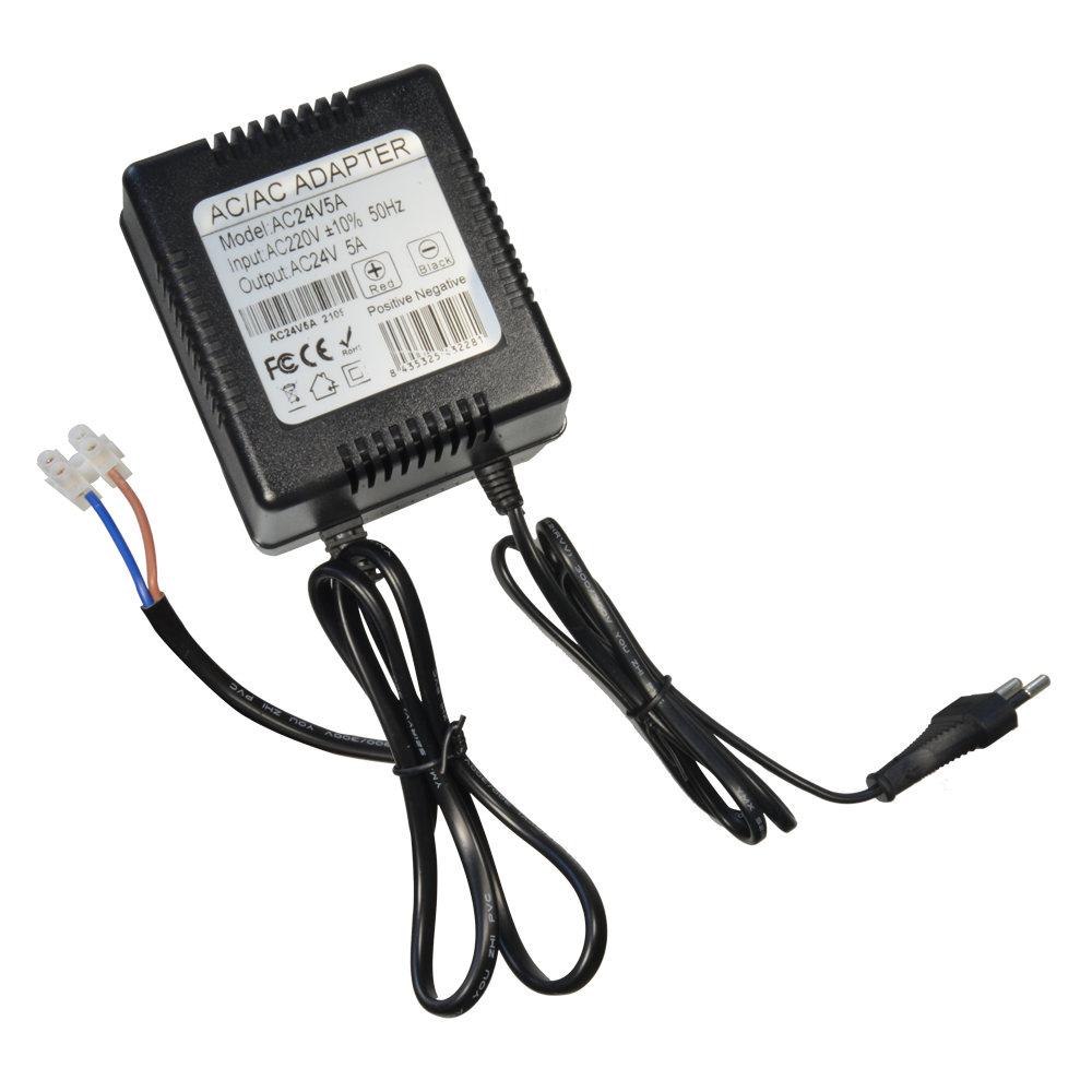 UMA PA-AC24V-5000 24VAC/5A universele 24V voeding adapter met kabel