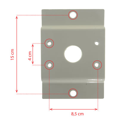 UMA  POLE-BR-A universele paal montage beugel van aluminium legering