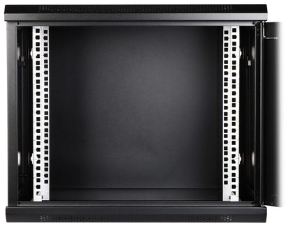 UMA RA19-9U-450 – Patchkast wand - met glazen afsluitbare deur (600x505x450mm)