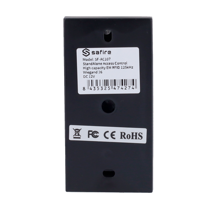 UMA RPRO-2 stand alone toegangscontrole RFID kaartlezer met kunststof behuizing en geschikt voor binnen,  Wiegand 26,  relais