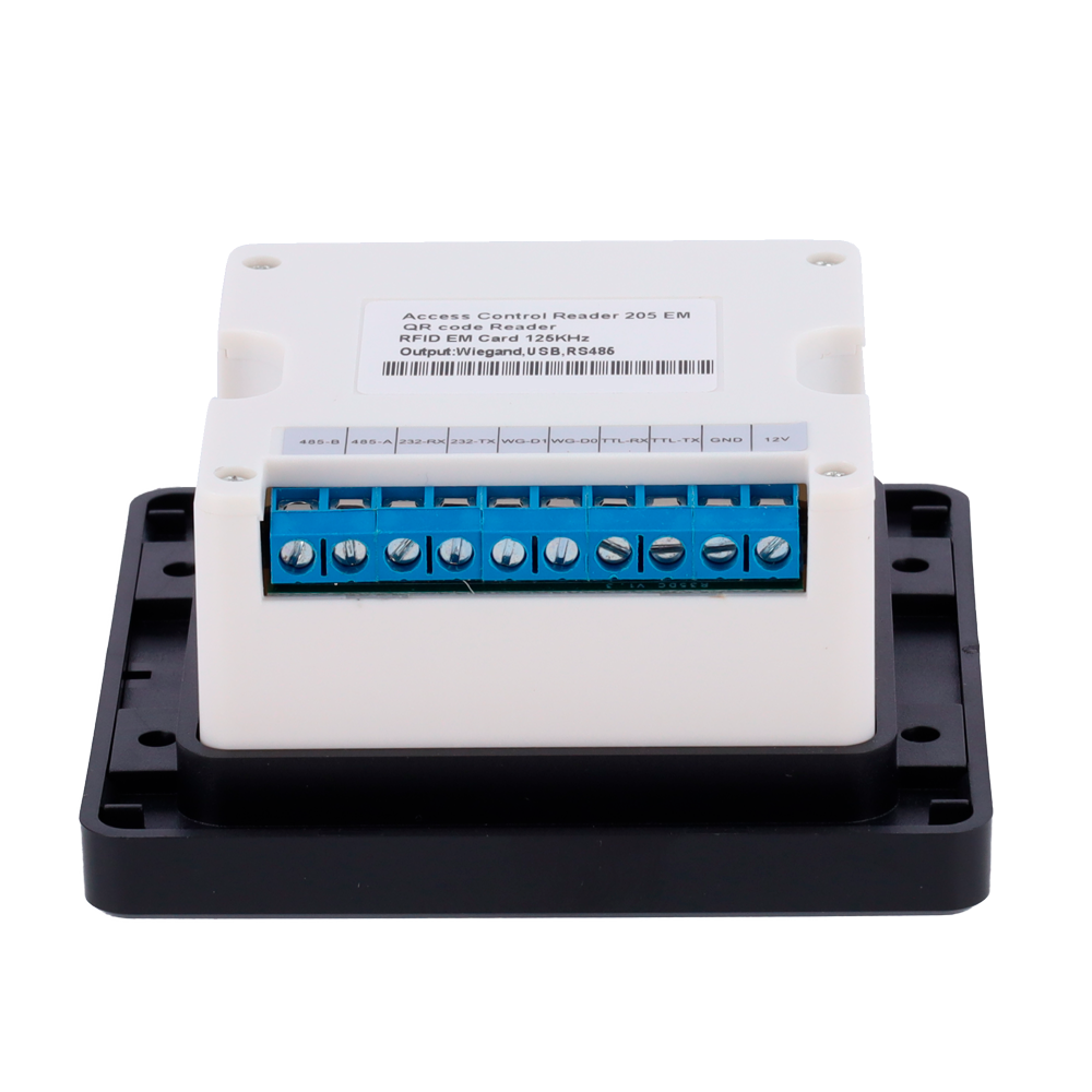 UMA RPRO-QR-MF kaartlezer MF 13.56Mhz en QR code lezer voor binnen met Wiegand,  USB,  RS485 uitgang
