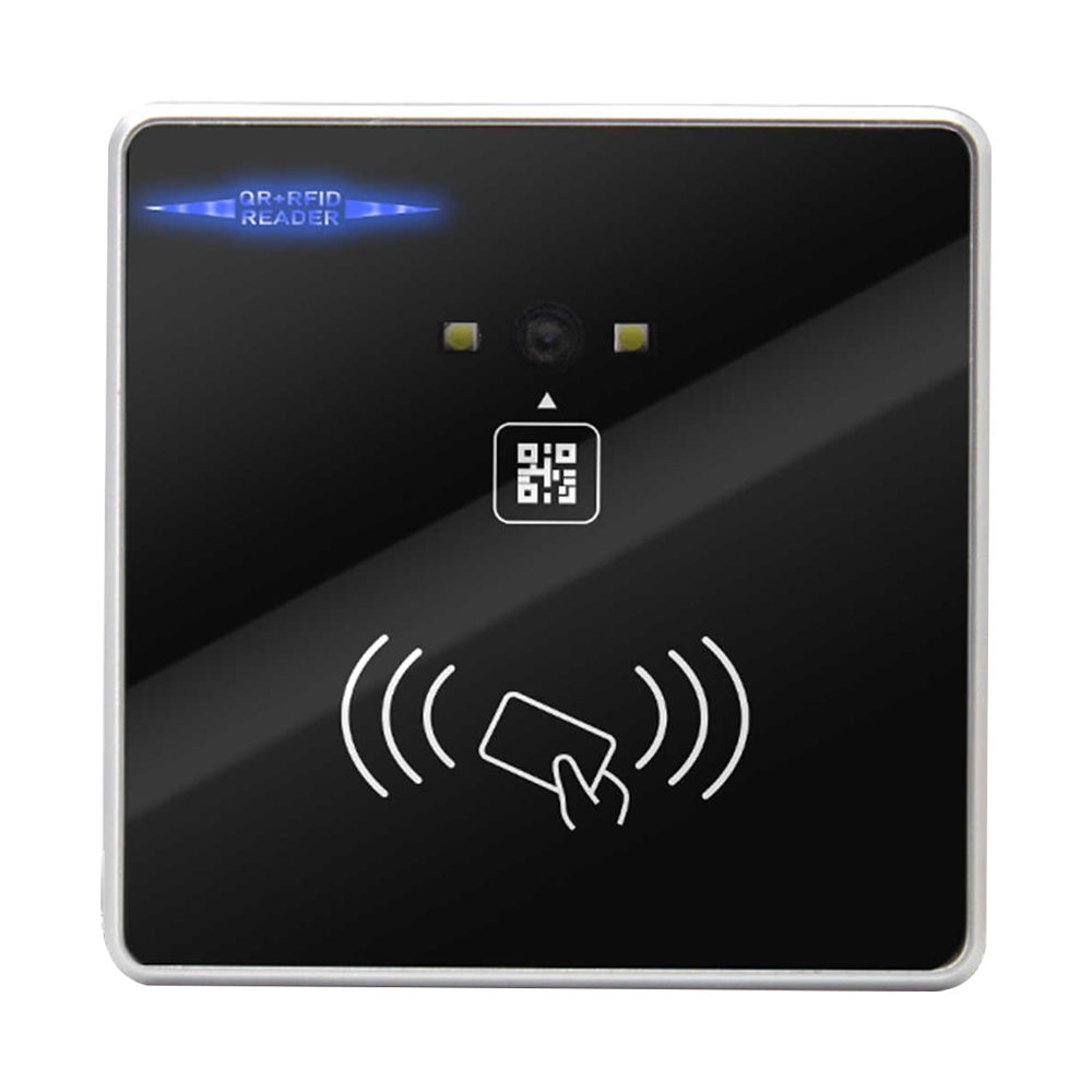 UMA RPRO-QR-MF-B kaartlezer MF 13.56Mhz en QR code lezer voor binnen met Wiegand en RS485 uitgang