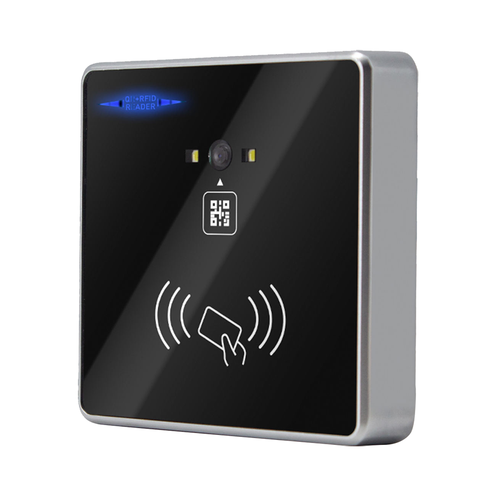 UMA RPRO-QR-MF-B kaartlezer MF 13.56Mhz en QR code lezer voor binnen met Wiegand en RS485 uitgang