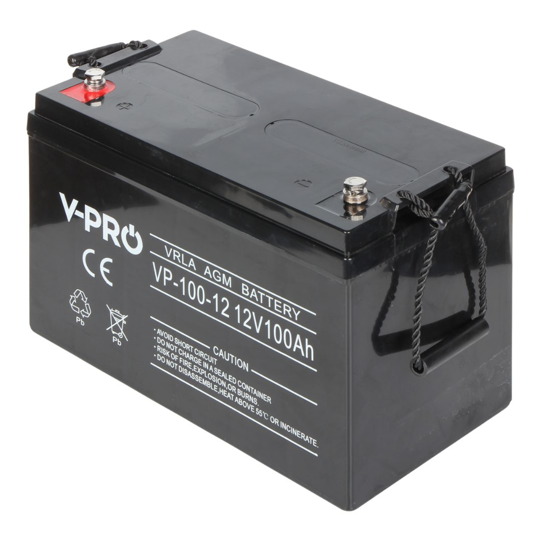 UMA SB-12-1000 accu 12VDC 100 Ah voor bijvoorbeeld een zonnepaneel,  alarm,  UPS of toegangscontrole installatie