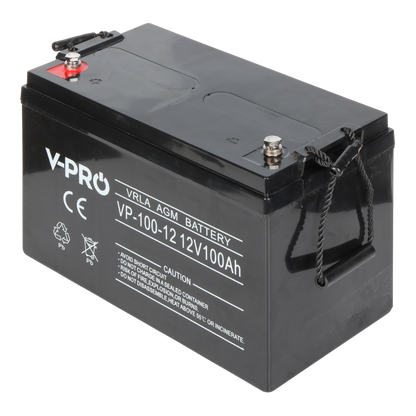 UMA SB-12-1000 accu 12VDC 100 Ah voor bijvoorbeeld een zonnepaneel,  alarm,  UPS of toegangscontrole installatie