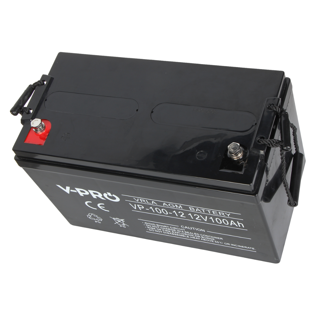 UMA SB-12-1000 accu 12VDC 100 Ah voor bijvoorbeeld een zonnepaneel,  alarm,  UPS of toegangscontrole installatie