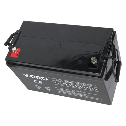 UMA SB-12-1000 accu 12VDC 100 Ah voor bijvoorbeeld een zonnepaneel,  alarm,  UPS of toegangscontrole installatie