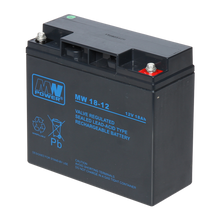 UMA SB-12-180 accu 12VDC 18Ah voor bijvoorbeeld een zonnepaneel,  alarm,  UPS of toegangscontrole installatie