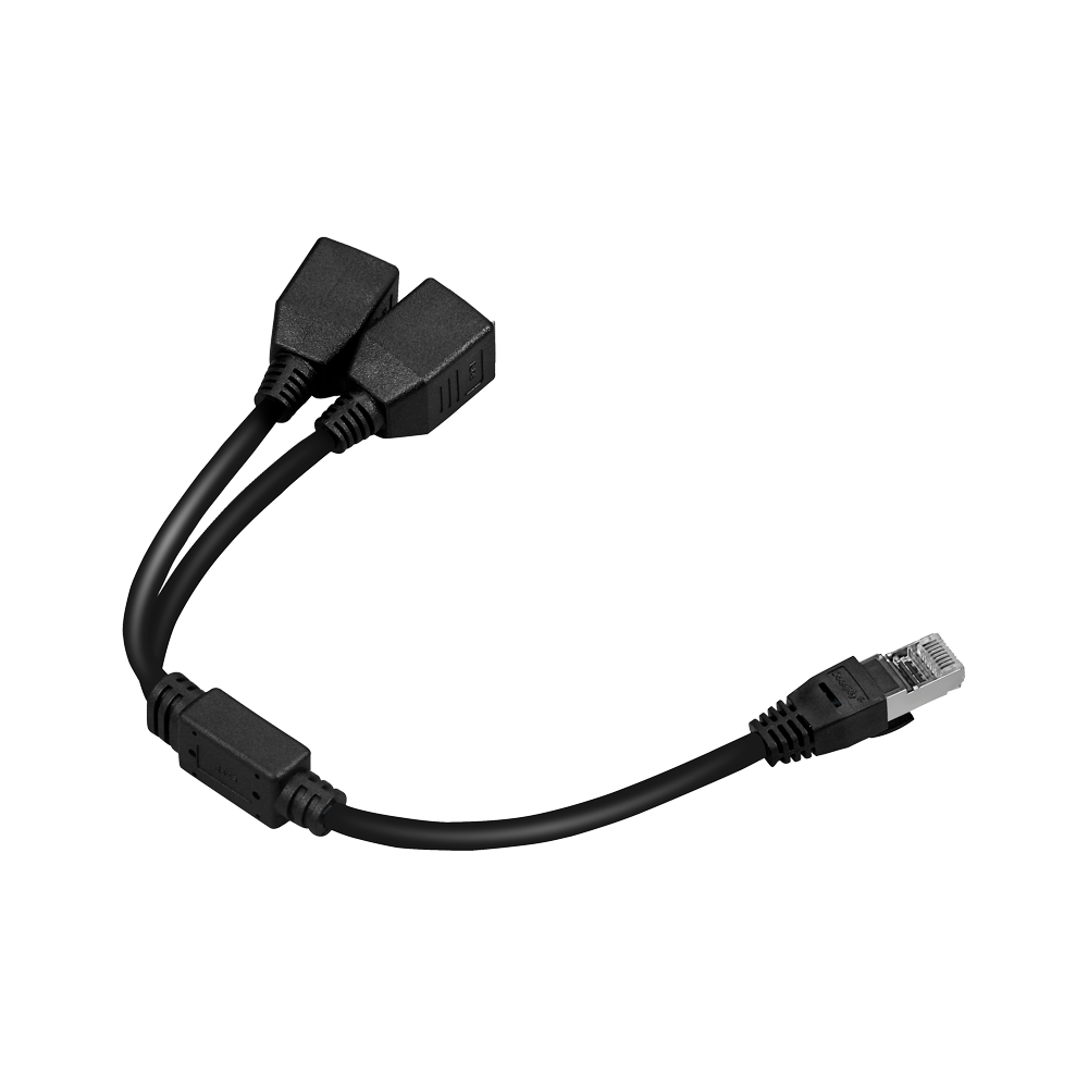 UMA SPLIT-RJ45 splitter RJ45 van 1 mannelijke connector naar 2 vrouwelijke connectoren
