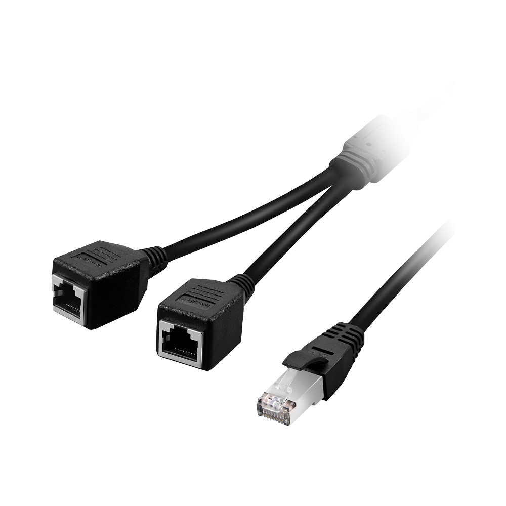 UMA SPLIT-RJ45 splitter RJ45 van 1 mannelijke connector naar 2 vrouwelijke connectoren