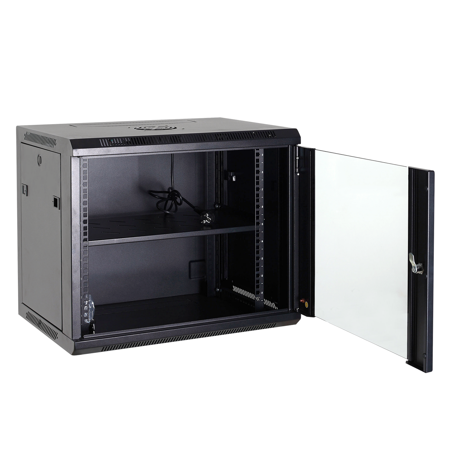 UMA SR12U-B - Server wandkast - 12U 19" - 2x Ventilator - 12V voeding