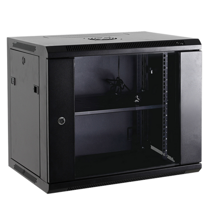 UMA SR12U-B - Server wandkast - 12U 19" - 2x Ventilator - 12V voeding