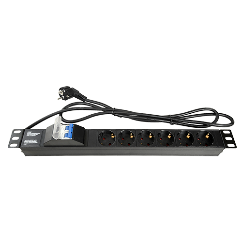 UMA SR9U-G Server wandkast 9U 19" met ventilator,  voeding,  deur met gehard glas en slot