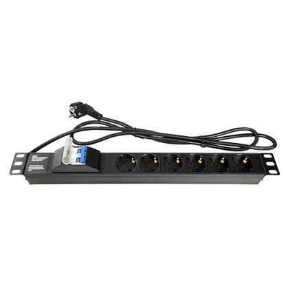 UMA SR9U-G Server wandkast 9U 19" met ventilator,  voeding,  deur met gehard glas en slot