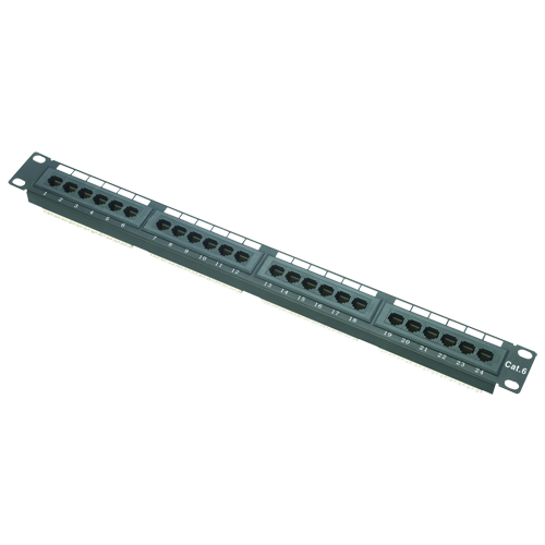 UMA SRPP-24 - 1U Patch panel - 24x UTP RJ45 CAT6