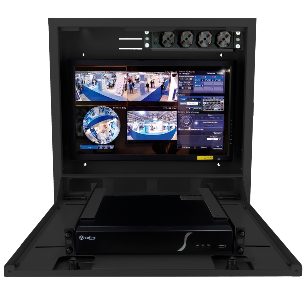 UMA SRW1-B - Kast voor VESA NVR - Zwart