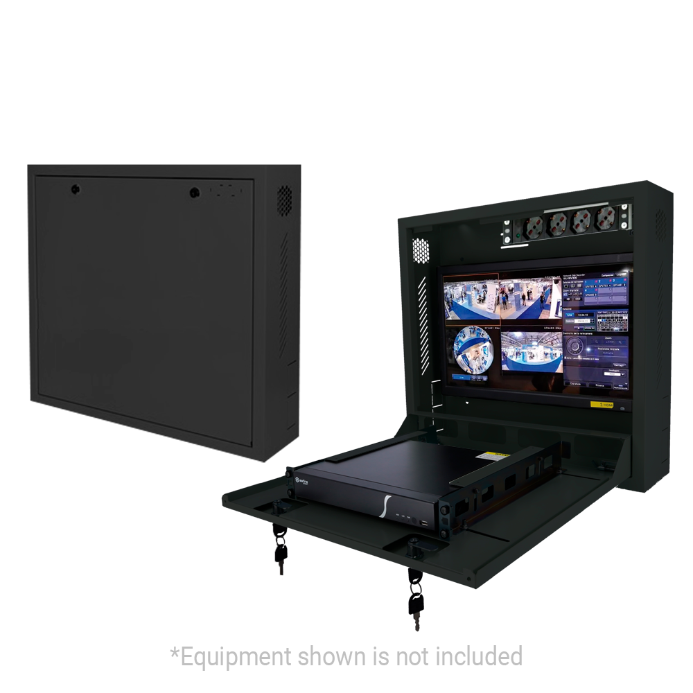 UMA SRW1-B - Kast voor VESA NVR - Zwart