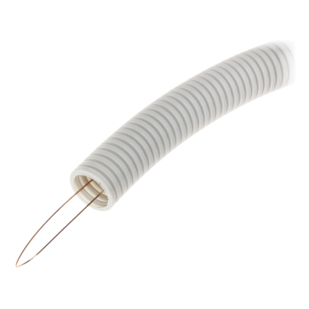 UMA ST2519-25P rol 25 meter spiraal flexibele installatie buis van zelfdovend PVC met trekdraad en binnen diameter van 19mm
