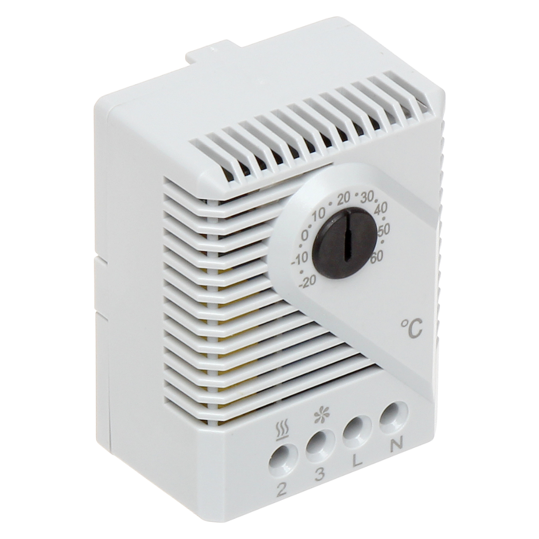 UMA THRM-1 universele thermostaat voor een NO/NC schakeling bij een ingestelde temperatuur - DIN rail