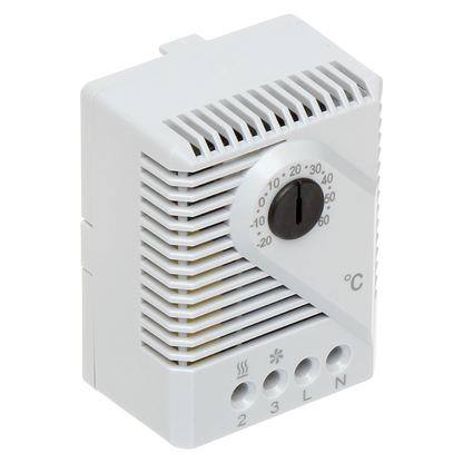 UMA THRM-1 universele thermostaat voor een NO/NC schakeling bij een ingestelde temperatuur - DIN rail