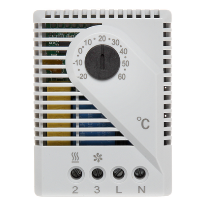 UMA THRM-1 universele thermostaat voor een NO/NC schakeling bij een ingestelde temperatuur - DIN rail
