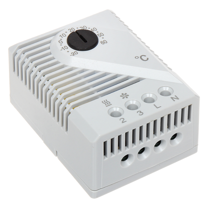 UMA THRM-1 universele thermostaat voor een NO/NC schakeling bij een ingestelde temperatuur - DIN rail